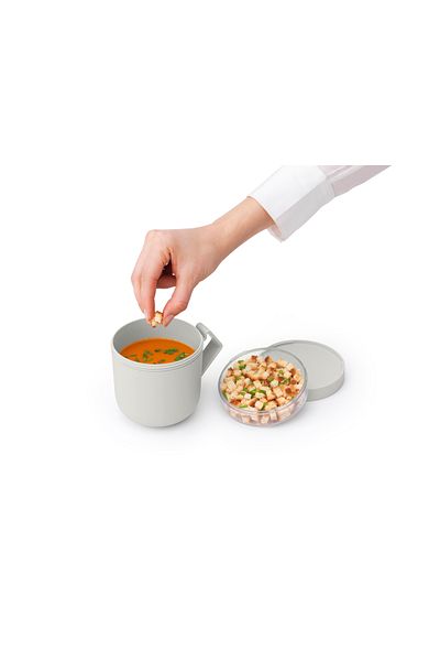 Brabantia 006-01-MAKE 600ML LIGHT GREY PLASTic MUG