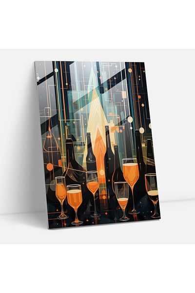 PaintedAnarchy Διακόσμηση τοίχου Beer Glass - Μπύρα, Διακόσμηση τοίχου, Ποτήρια, Γεωμετρική Αφηρημένη