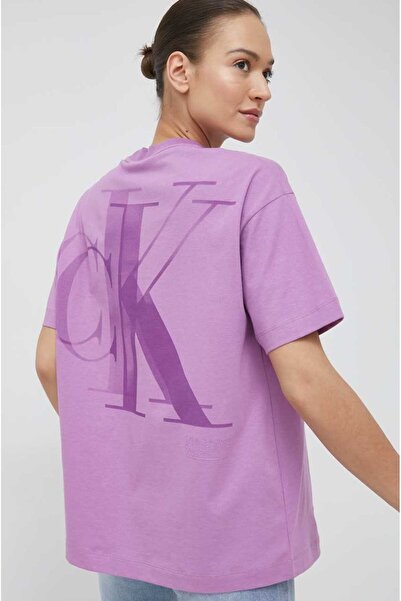 Calvin Klein Ck Back Lightbox Tees - Comfortable T-shirt