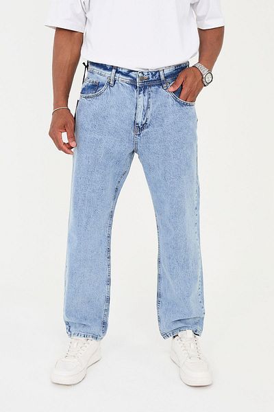 ENZİM JEANS Мъжки широки дънки от 100% памук