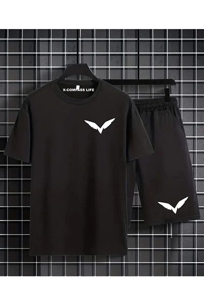 Pink Sky Unisex Oversize T-Shirt - Eagle Wing Printed