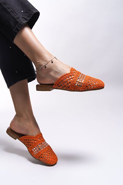 Riccon Помаранчеві жіночі капці Bhilnash - 0012101