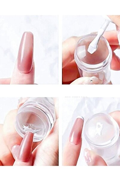 aks kozmetik Tırnak Süs Damgalama Stamper Kolay French Aleti