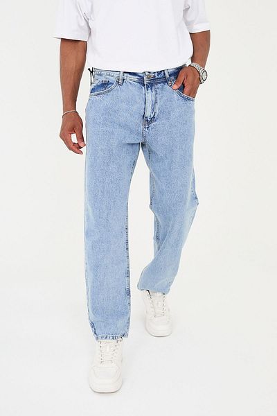 ENZİM JEANS Мъжки широки дънки от 100% памук