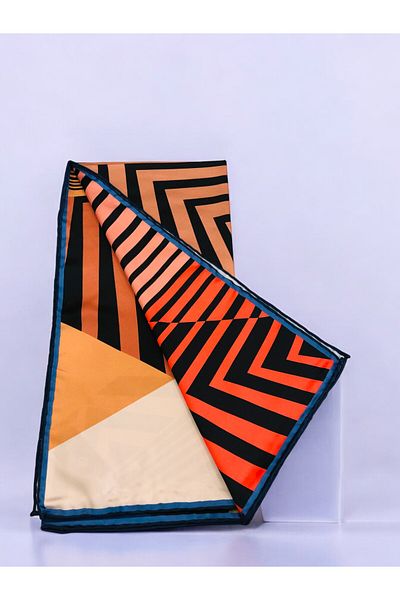 Akel Eșarfă cu dungi colorate Alpha Twill - 95 x 95