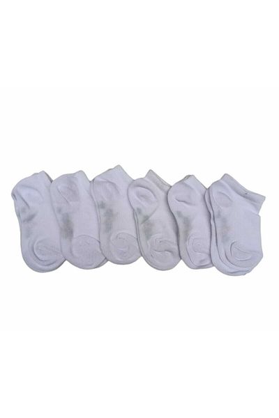 Design Socks Unisex μονόχρωμες λευκές κάλτσες για μωρά, συσκευασία 6 τεμαχίων