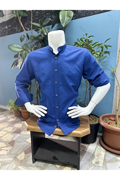 CLASSO DOMINANT COLLAR SLEEVE FOLDED COTTON SHIRT