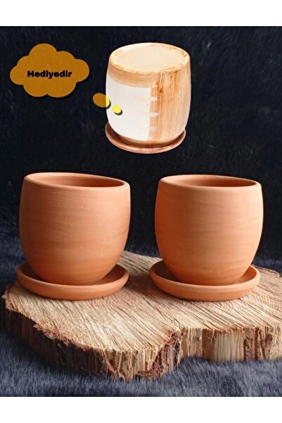 Comlekevi Toprak Saksı, Terakota Saksı,çift Set