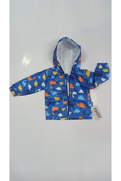 Fresh معطف واق من المطر للأطفال مبطن بغطاء للرأس على شكل حيوان