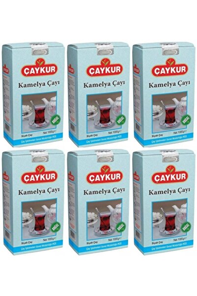 Çaykur Kamelya Siyah Dökme Çay 1 Kg 6 Adet