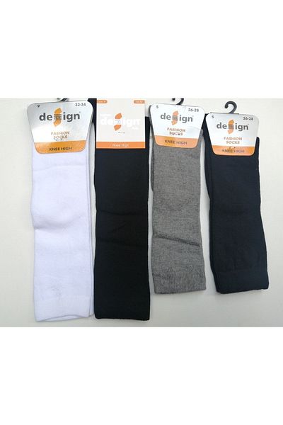 Design Socks Κάλτσες 4 τεμαχίων Desing Plain Knee