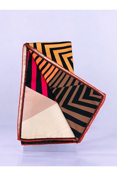Akel Eșarfă cu dungi colorate Alpha Twill - 95 x 95
