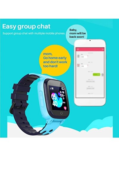 SMART BEST Akıllı Çocuk Takip Saati, Sim Kartlı Arama, Kameralı, S.o.s Ve Gizli Dinleme Özellikli - Mavı