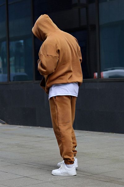 YAKAMEL Unisex Mink Quality Tracksuit Set Thick Winter 3 Thread