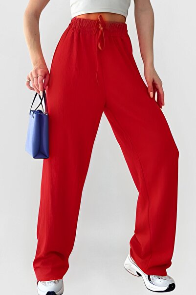 YAKAMEL Pantaloni Palazzo pentru femei cu talie super înaltă - Cu buzunare și...