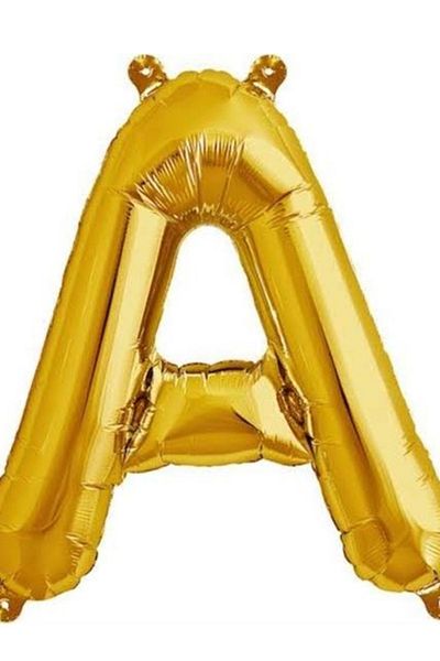 ikm balon LETTER A BALLOON 16 inch Gold 36cm