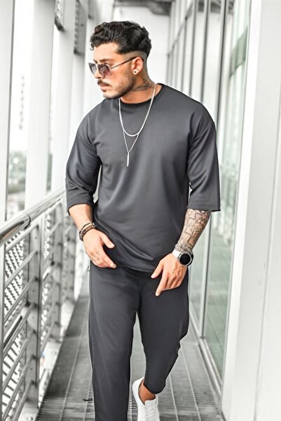 YAKAMEL Ανδρικό σετ πιτζάμες με κοντό μανίκι και λαιμόκοψη ποδηλάτου