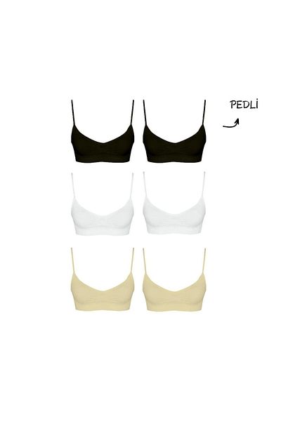FOREVER MORE Pachet de 6 bustiere elastice, fără sudură, pentru femei