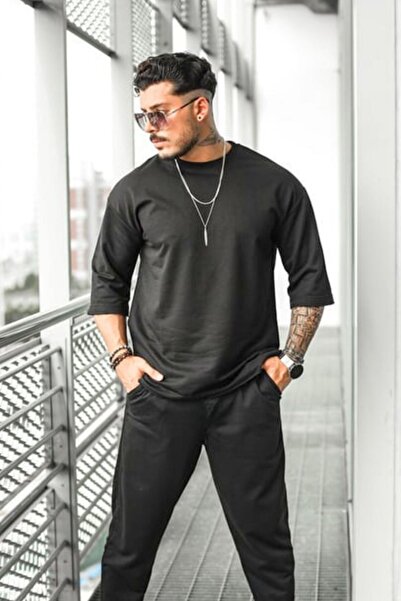 YAKAMEL Ανδρικό σετ πιτζάμες με κοντά μανίκια και λαιμόκοψη