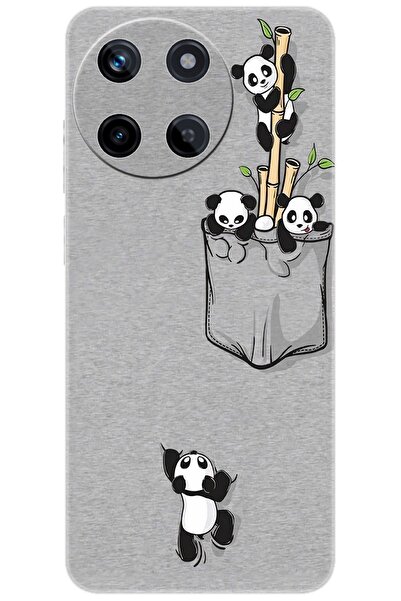 realme 11 (RMX3636) Uyumlu Kılıf Desen Baskılı Silikon Pandalar STK:749 CP-MR...