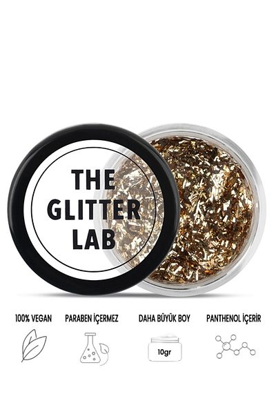 The Glitter Lab Gel Shiny Glitter - Gold Pepper