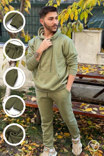 YAKAMEL Set de trening OB Comfort cu glugă, buzunar cangur, supradimensionat,...