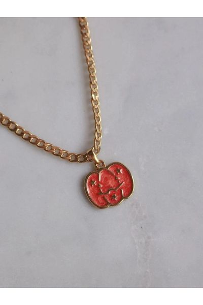 Reorah Collection Halloween Pumpkin Pattern Halloween Pumpkin Necklace