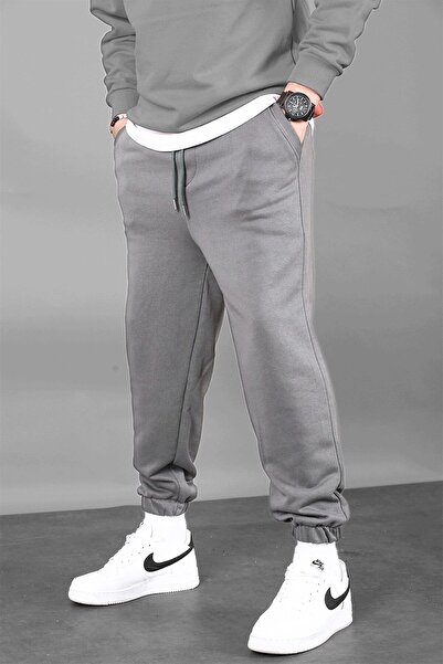 YAKAMEL Men's Jogger Sweatpants - Raised, Rubber Waist, Pocket, 3 Thread