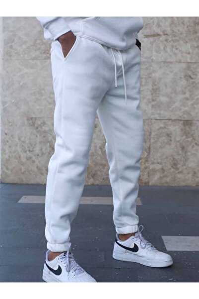 YAKAMEL Unisex Ekru Ob Comfort Eşofman Altı