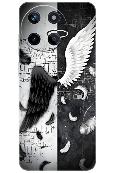 realme 11 (RMX3636) Uyumlu Kılıf Desen Baskılı Silikon Melek ve Şeytan STK:71...