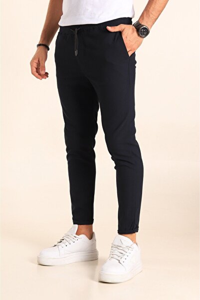 YAKAMEL Muške Tkano tkanine, dvostruke nogavice Jogger - Do članka, elastični...