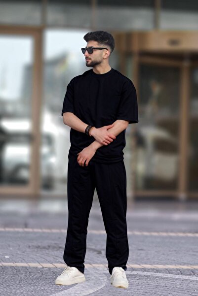 YAKAMEL Ανδρικό άνετο κοντομάνικο καλοκαιρινό σετ πιτζάμες από χτενισμένο βαμ...