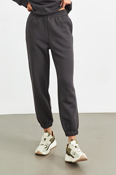 YAKAMEL Γυναικείο φούτερ με 3 κλωστές, με τσέπες, ψηλόμεσο, ελαστικό, σε στυλ...