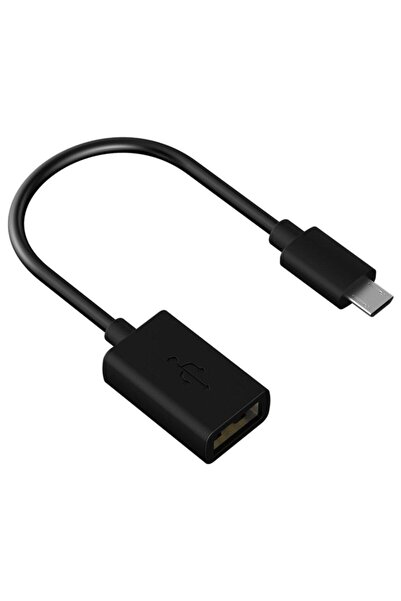 Streak Micro Usb To Otg Kablo Sony Samsung Lg Htc Çevirici Dönüştürücü - Siyah