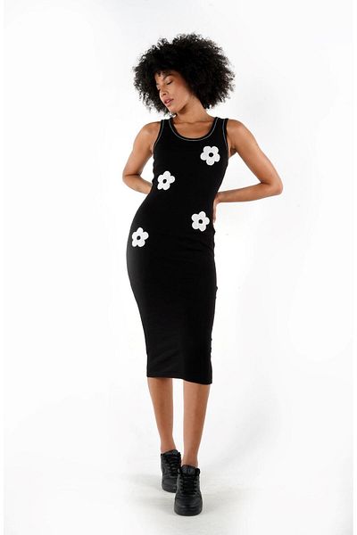 ALEXANDERGARDI Rochie creion cu bretele groase cu model - A24-10304