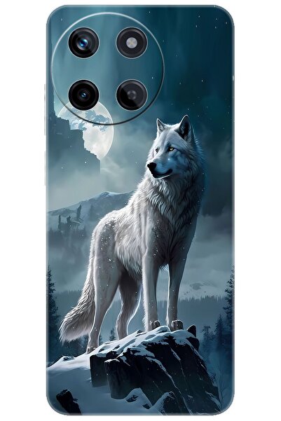 realme 11 (RMX3636) Uyumlu Kılıf Desen Baskılı Silikon Kurt STK:683 CP-PZxJnnK