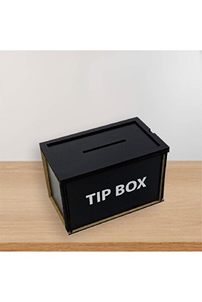 TasarıMarketi Tip Box Ahşap Kumbara ve Bahşiş Kutusu