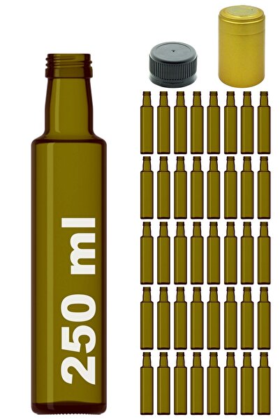 Afracam جرين دوريكا - زجاجة زجاجية فارغة مستديرة بسعة 250 مل مع قفل وغطاء للر...