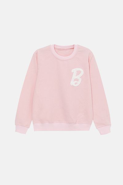 Jack&Roy Girl's Logo Printed Sweatshirt