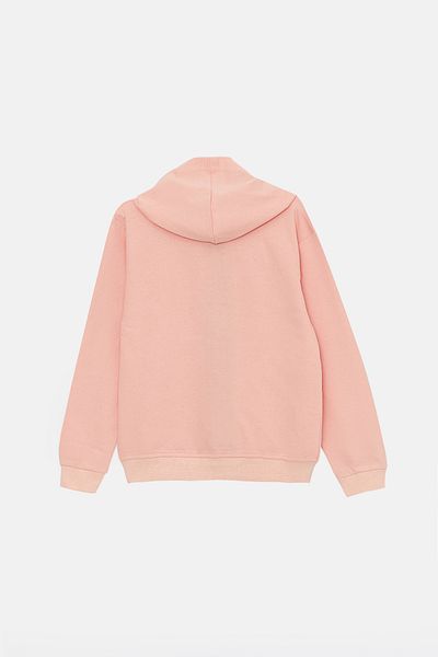 Jack&Roy Girl's Hooded Zippered Sweatshirt