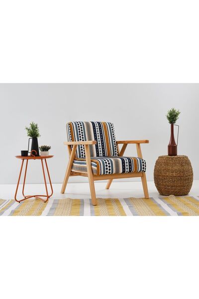 Koalusa İskandinav Berjer Mavi Desen