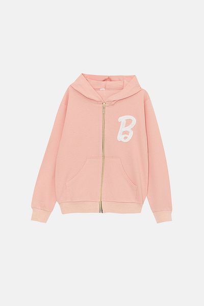 Jack&Roy Girl's Hooded Zippered Sweatshirt