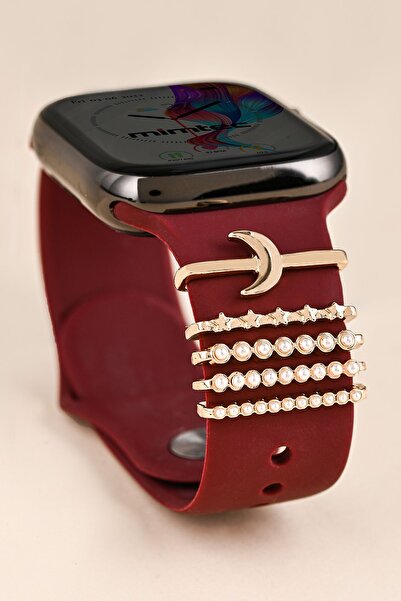 PSGT Love Watch Band Charm - Uyumlu  Akıllı Saat Kordon Süsü