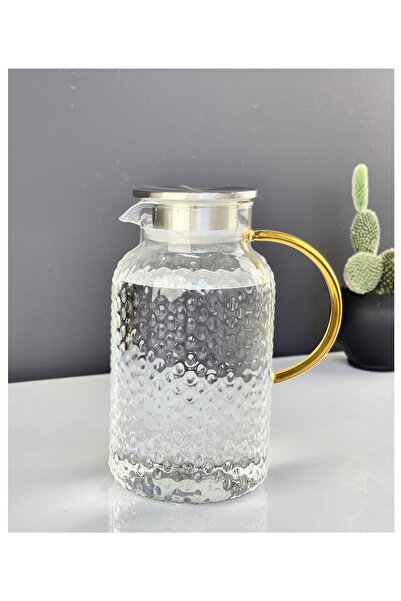 1800 Cc Modica Pitcher with Luxury Borosilicate Glass Chrome Lid