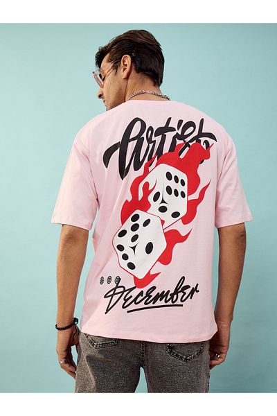 Mascln Sassafras By Styli Dice Graphic Print Oversized T-Shirt