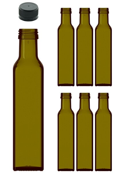 Afracam Green Maraska - 100ml Empty Glass Bottle with Leak-Proof Lid and Corn...