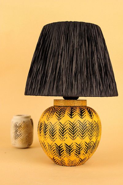 Hmydesign Ceramic Orange Black Enfant Lampshade