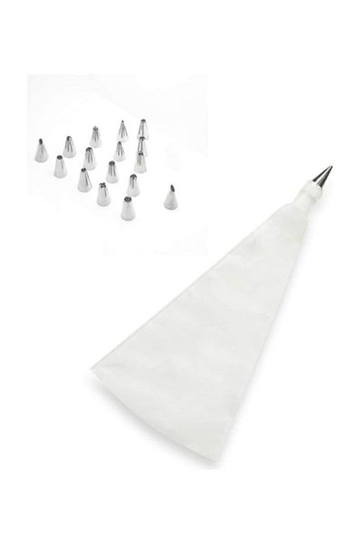 Gondol 6 Pieces Cream Piping Bag Stainless Steel Tip Cake Decorating Apparatus