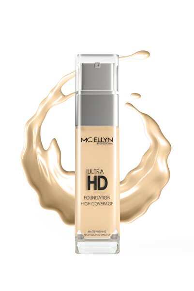 Mcellyn Profesyonel Ultra Yoğun Kapatıcı Hd Fondöten No:2