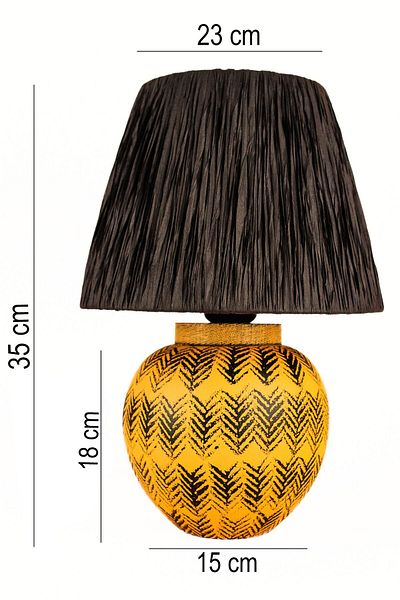 Hmydesign Ceramic Orange Black Enfant Lampshade